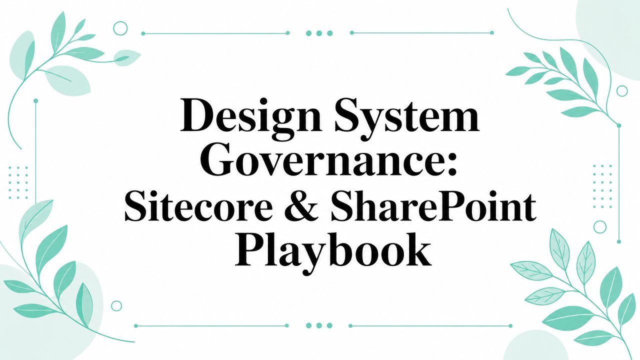 Design System Governance: Sitecore & SharePoint Playbook