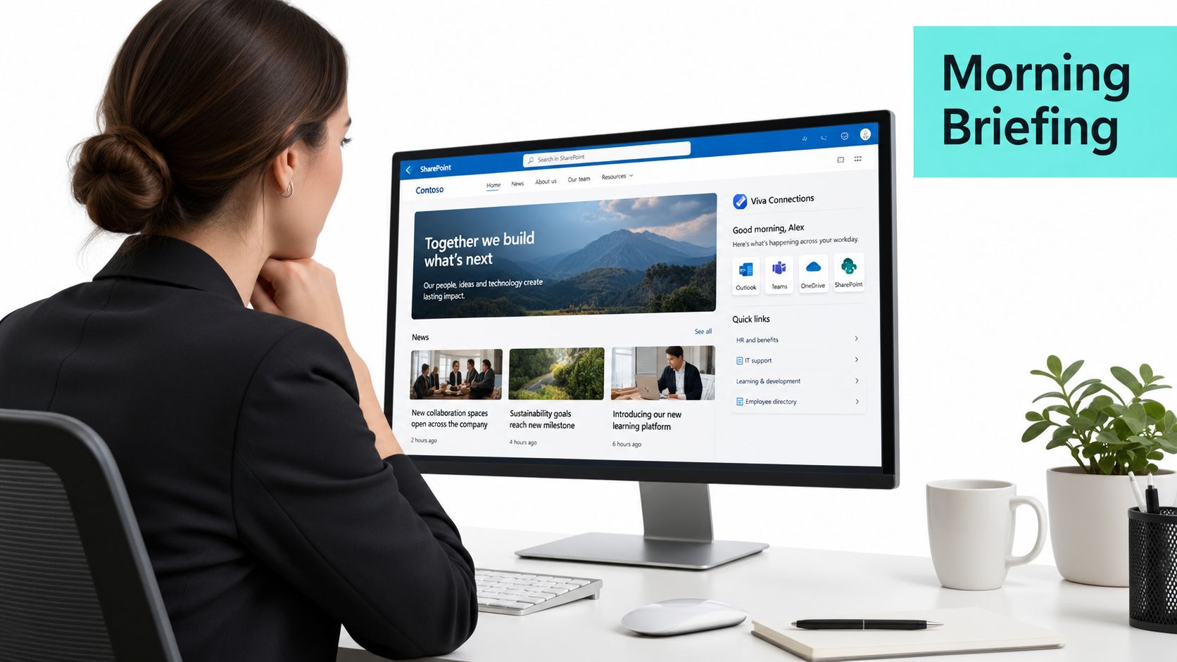 Screenshot from https://example.com/screenshots/sharepoint-home-site-viva-2026.png