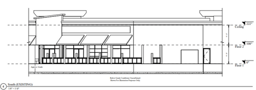 An example of a commercial as built floor plan.