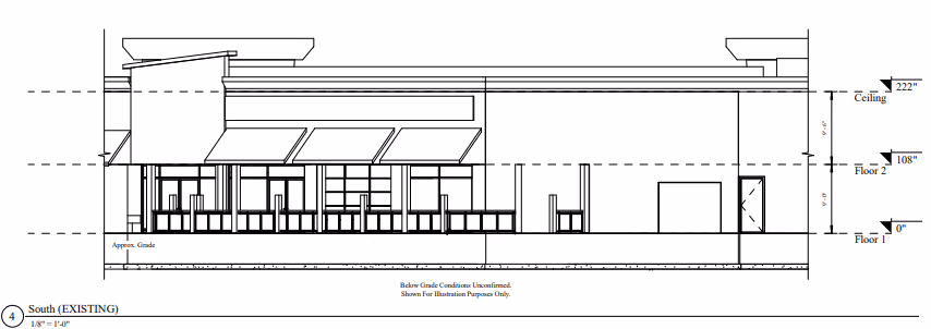 An example of a commercial as built floor plan.