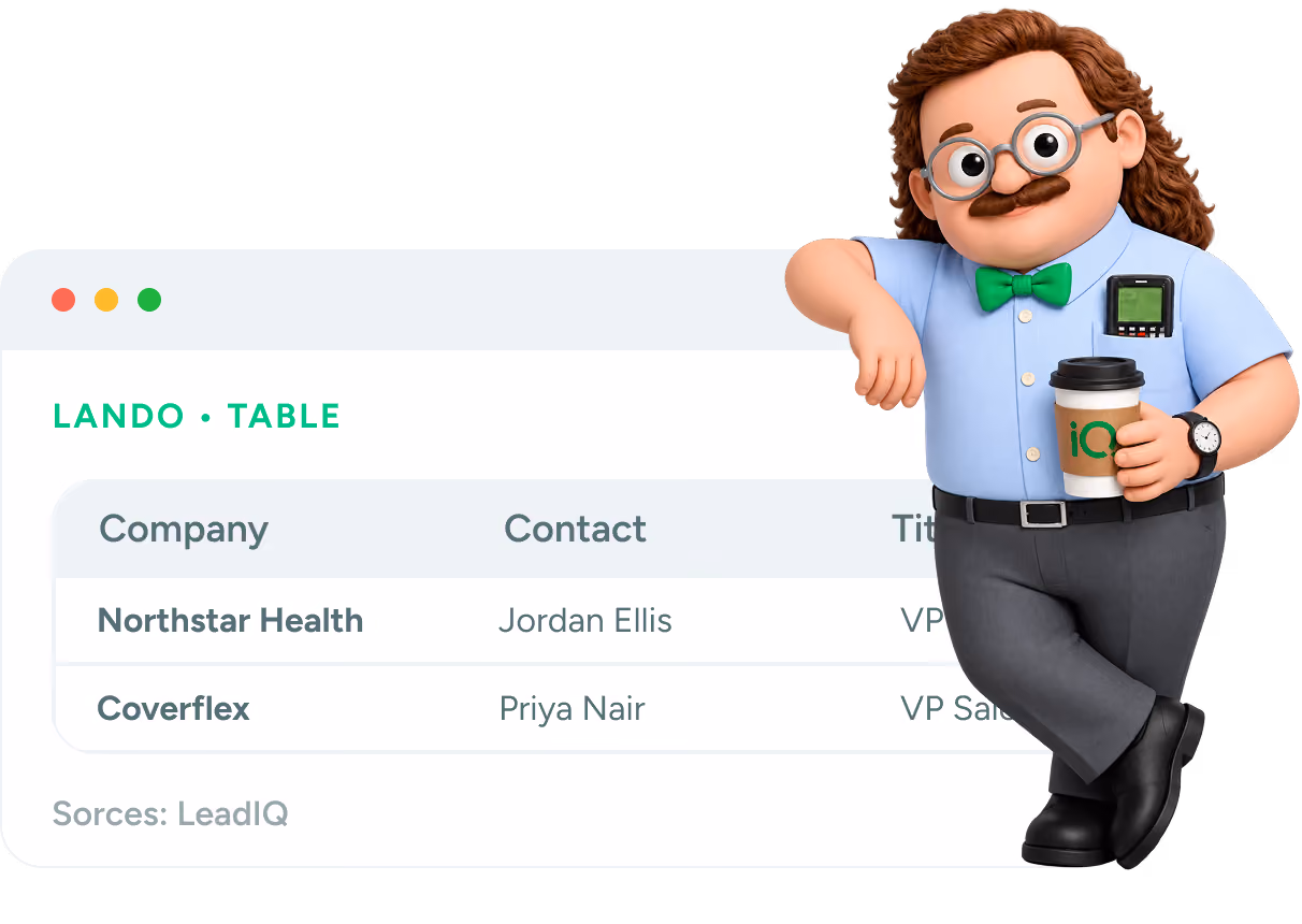 Lando with Lando table