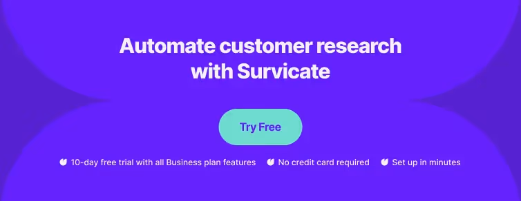Customer research in product launch banner
