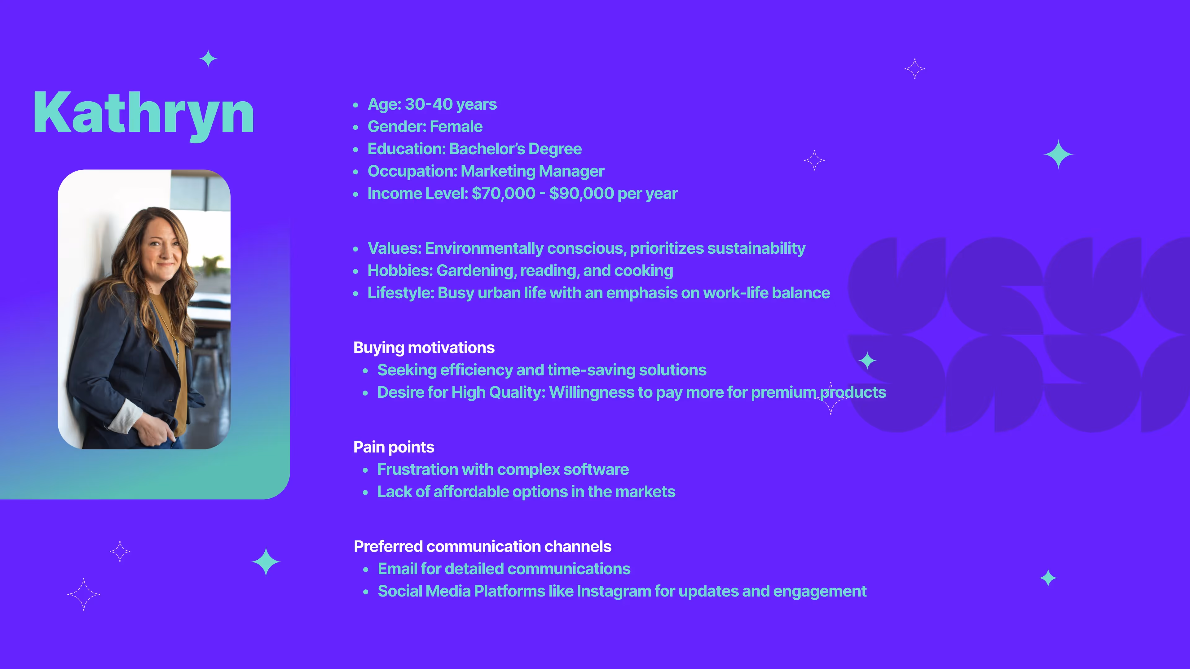 a buyer persona template