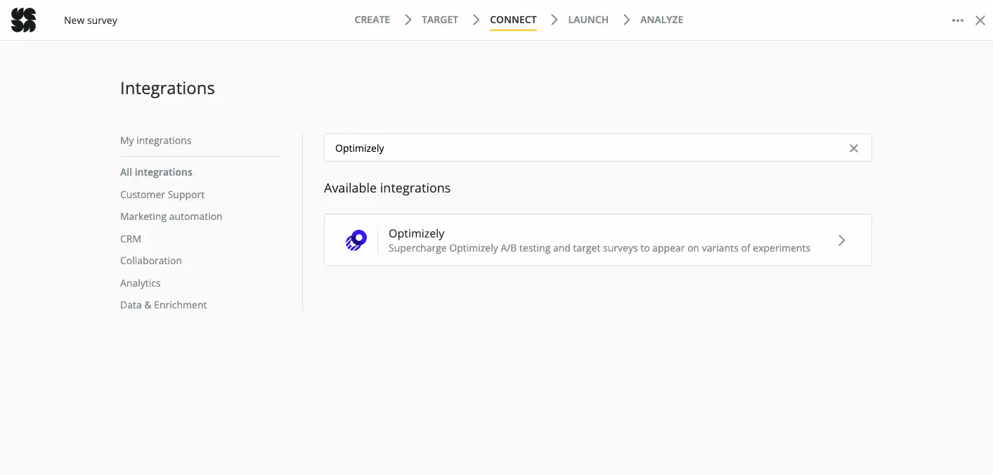 How to enable integrations in Survicate