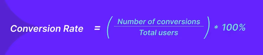 conversion rate formula