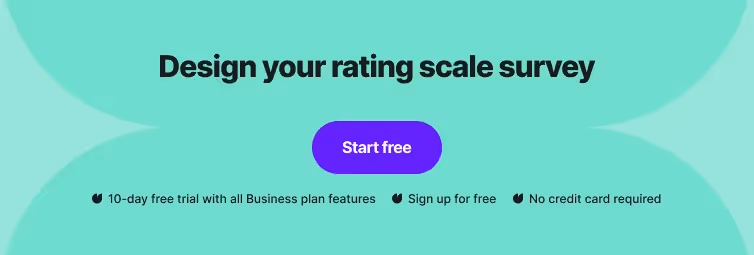 Design your rating scale survey banner
