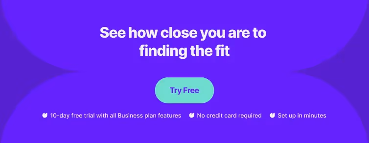 A banner that promotes using surveys for customer discovery