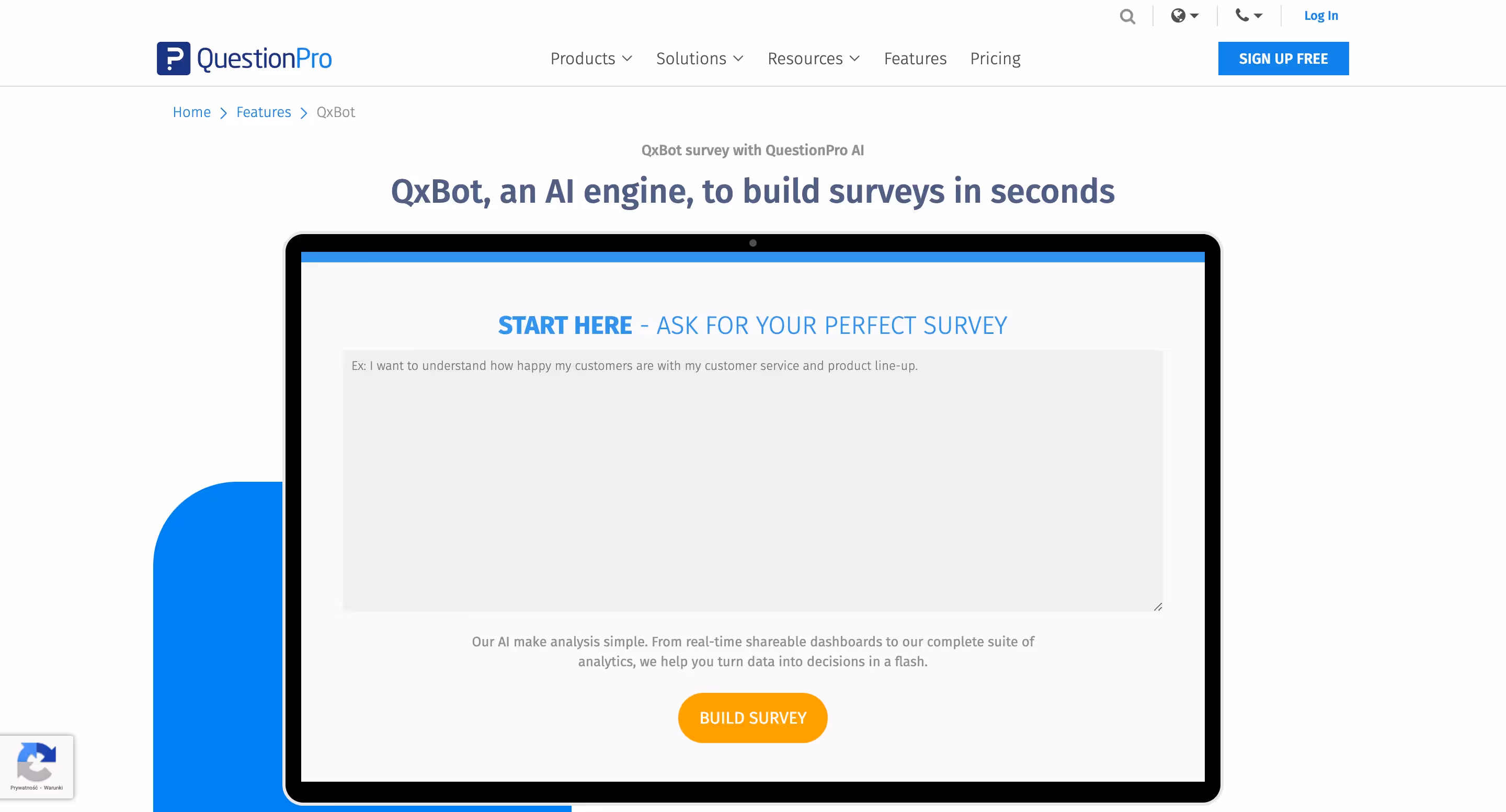 QuestionPro's AI survey tool