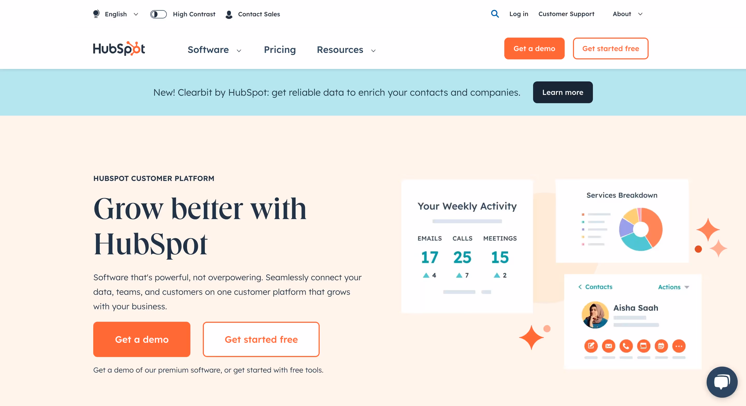 Hubspot website