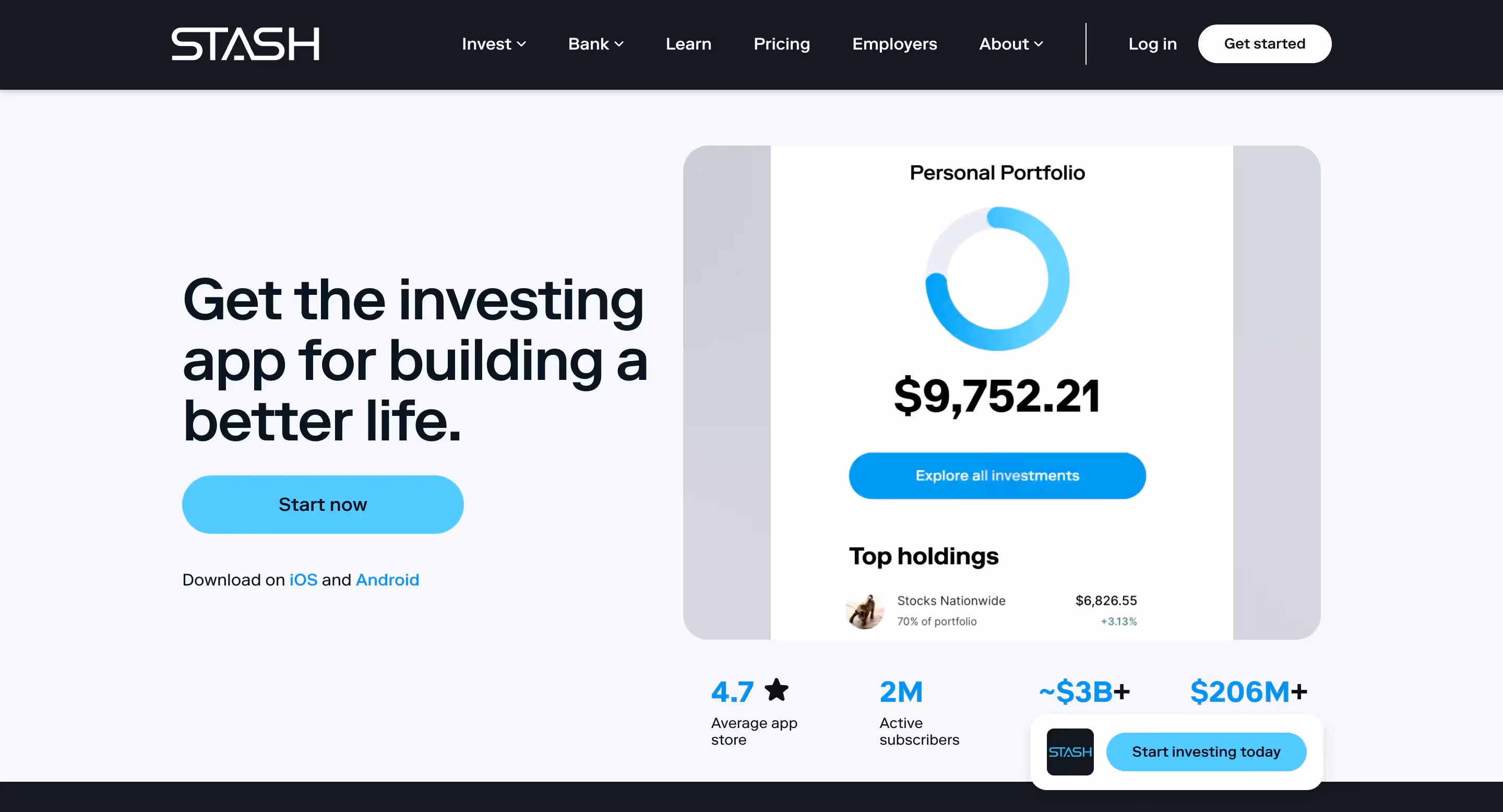 Stash website