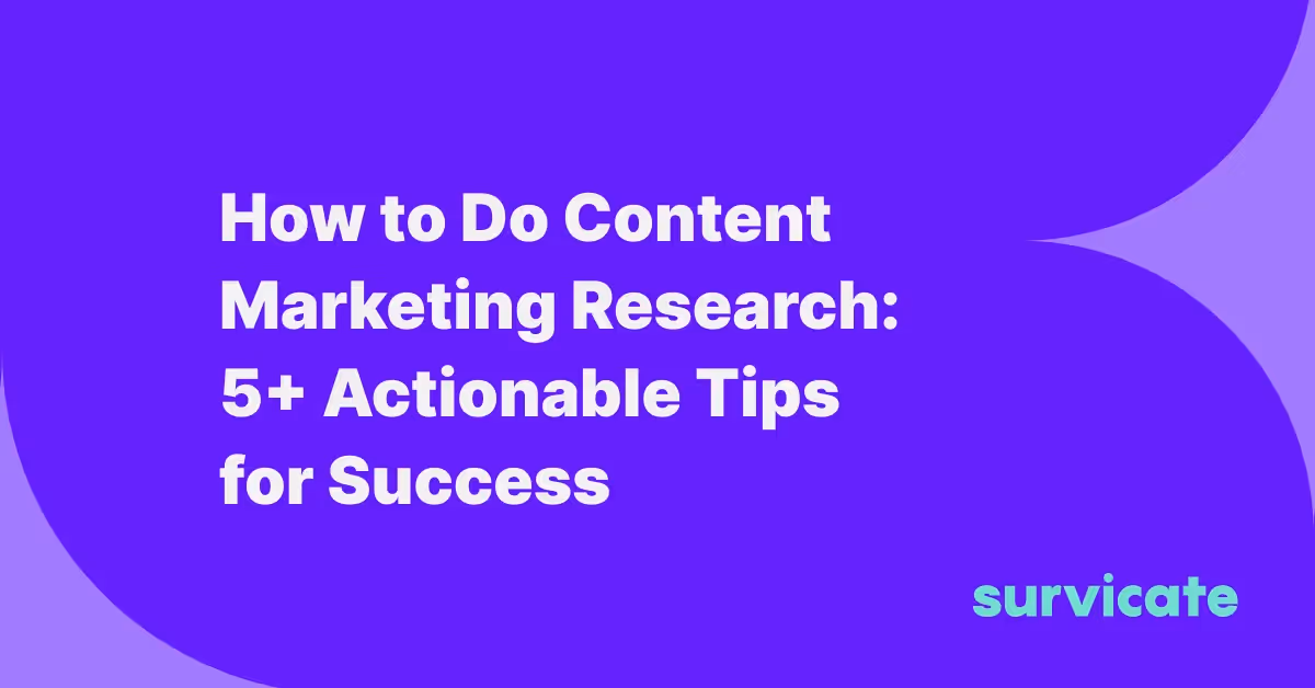a banner encouraging to read a blog post titled: How to do content marketing research