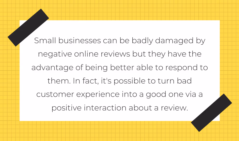 negative online reviews