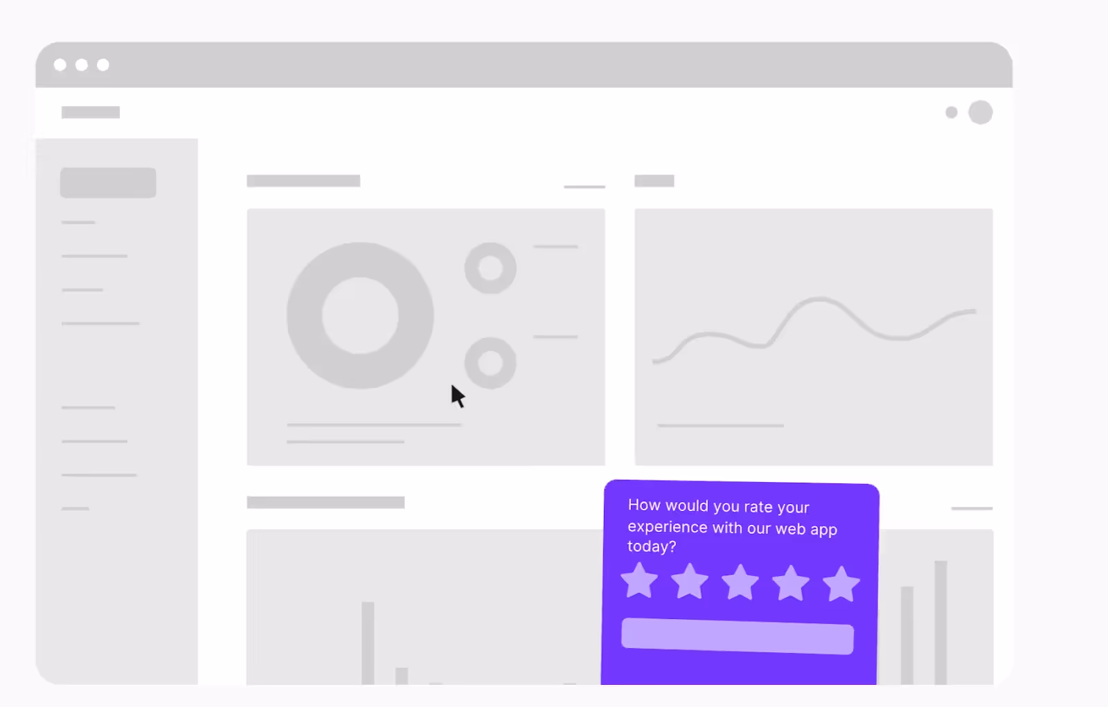 Survicate website surveys are unobtrusive and easy to customize.