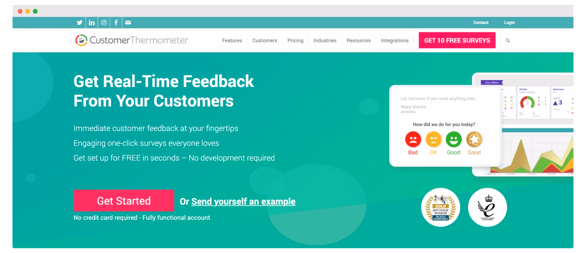 CSAT Tools for Salesforce - CustomerThermometer