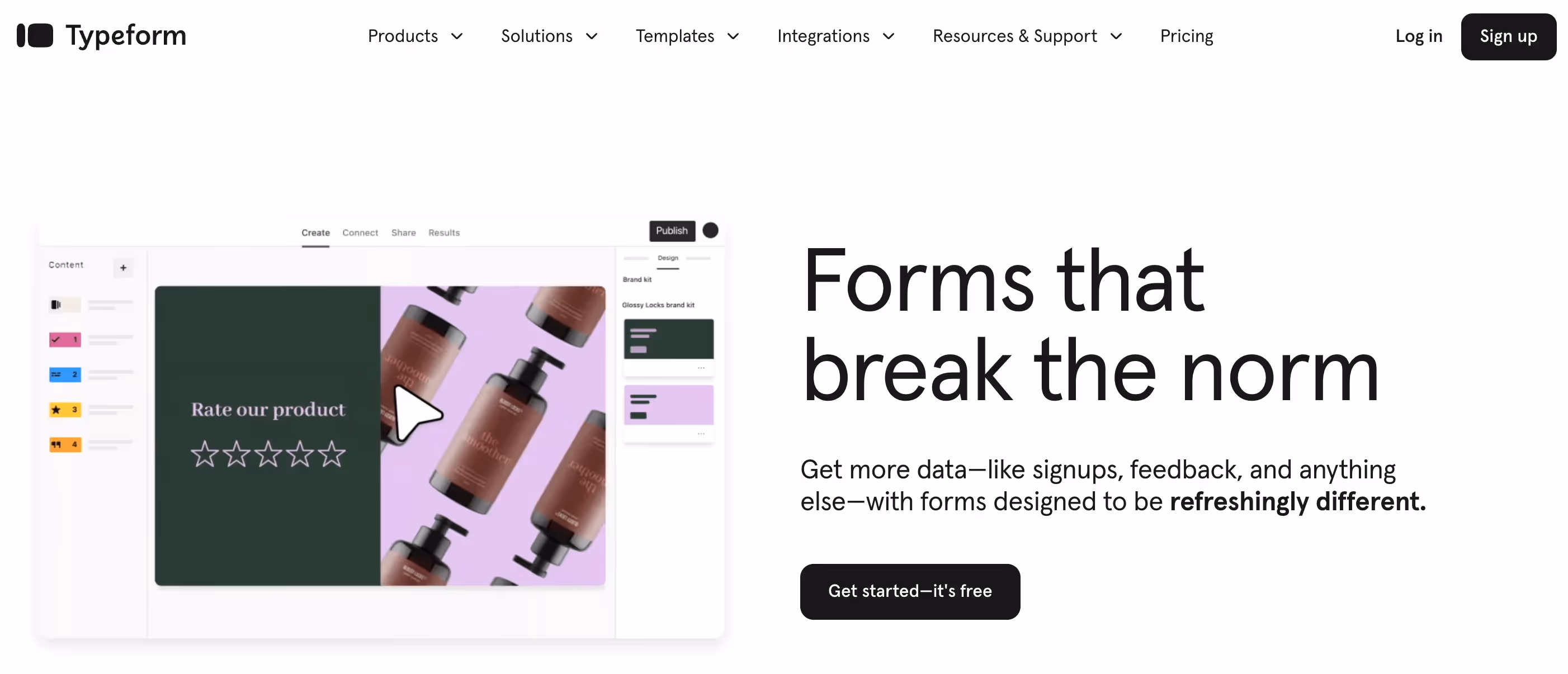 Typeform lets you design visually engaging forms