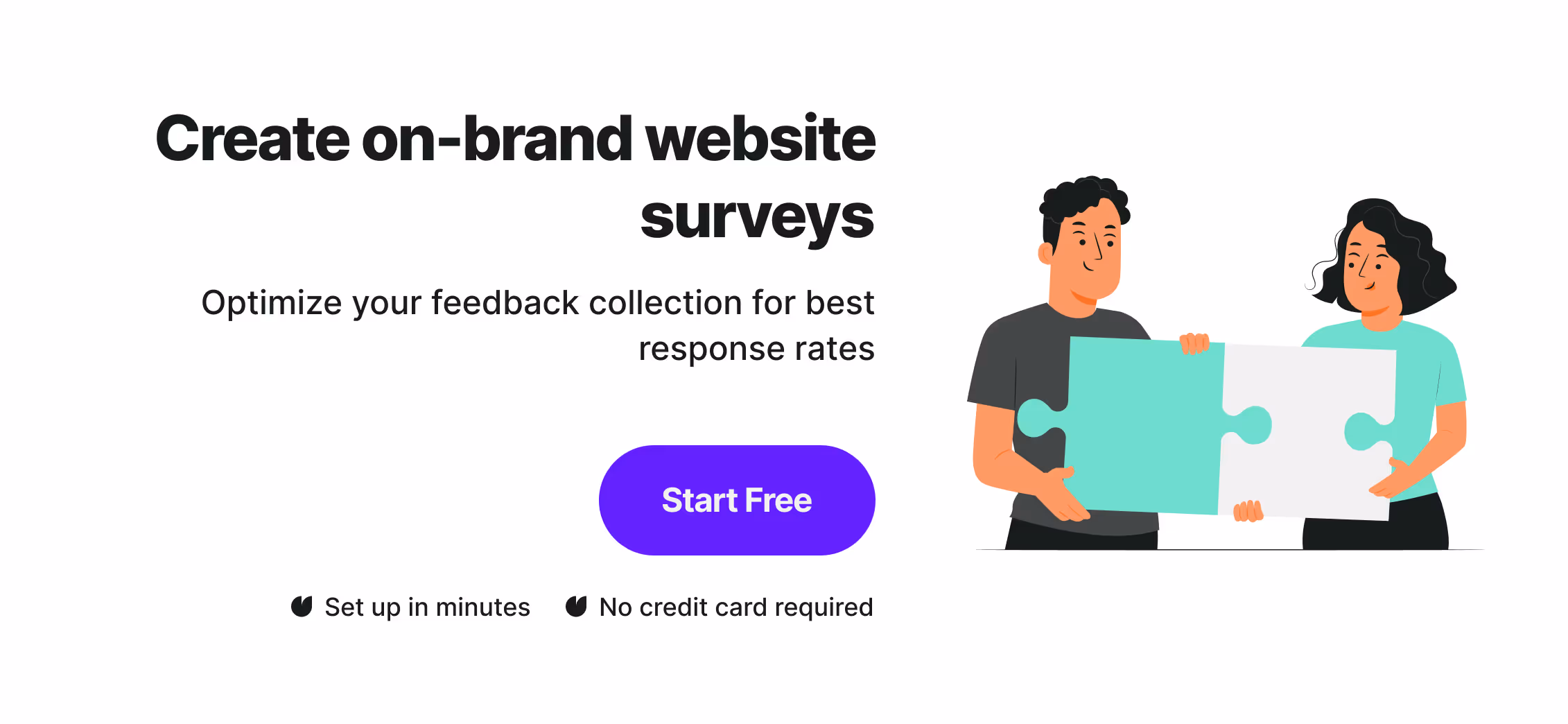 Create on-brand website surveys with Survicate.