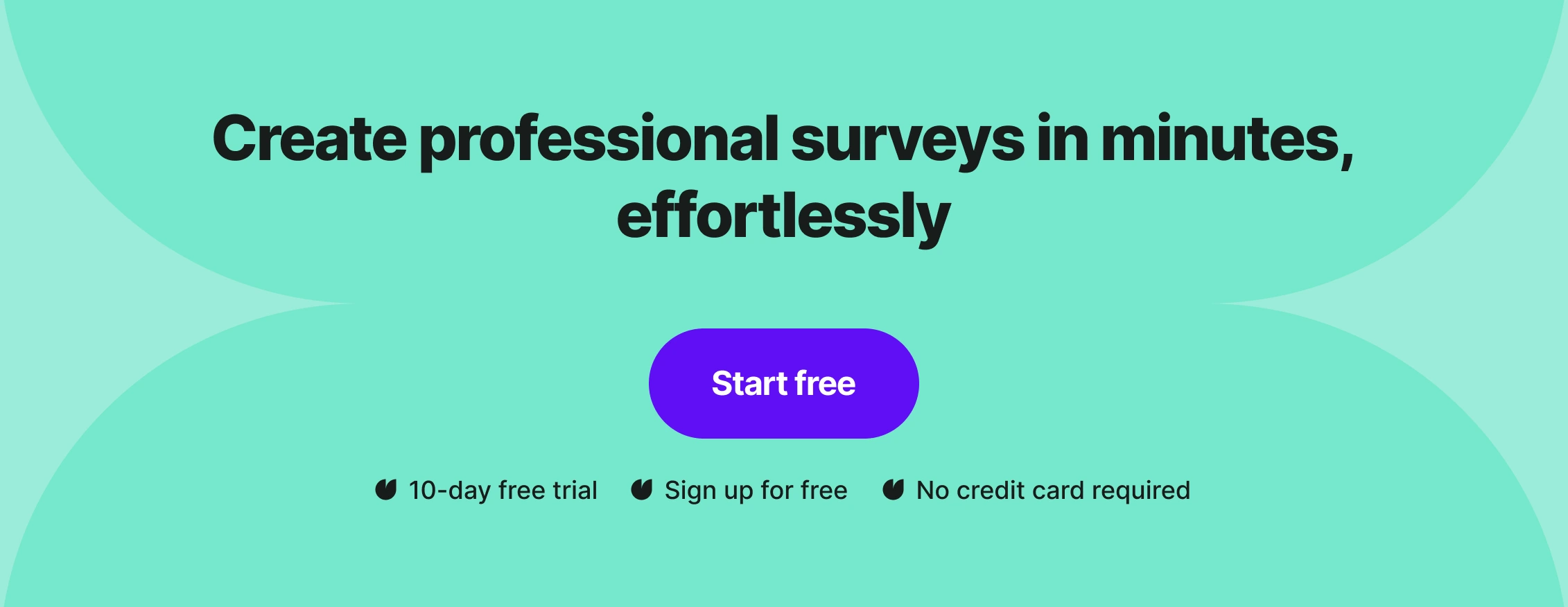 Create professional surveys in minutes, effortlessly with Survicate.