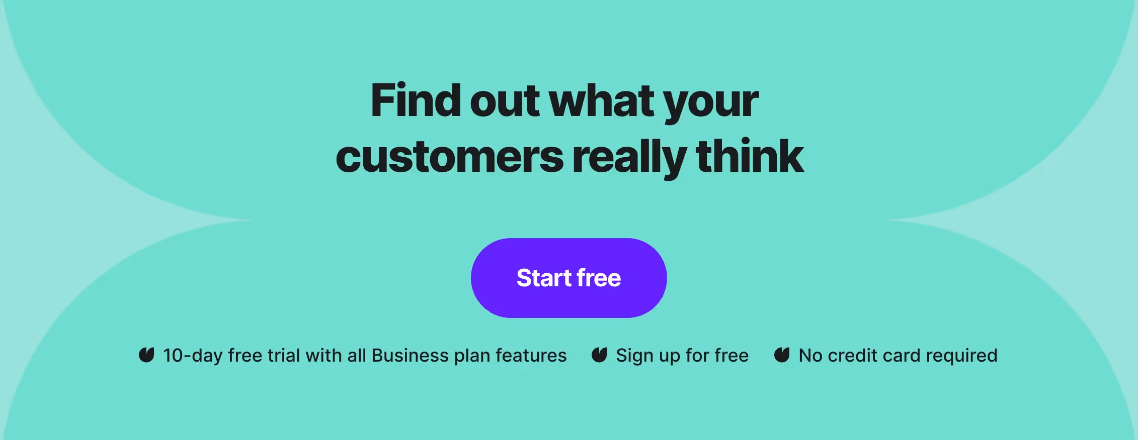 a banner promoting using surveys