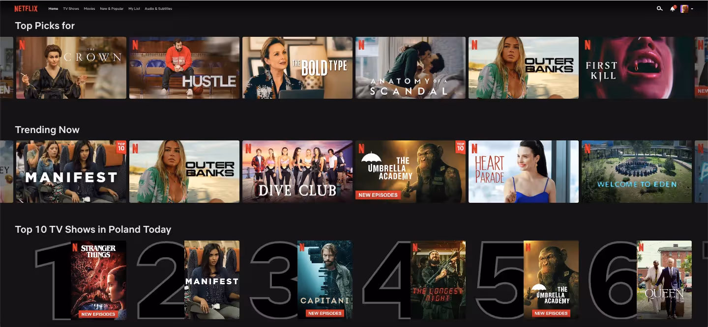 netflix recommendations