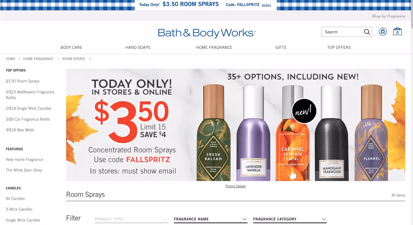 customer experience examples: Bath&Body Works