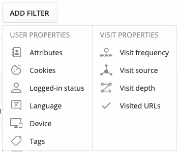 survicate targeting attributes