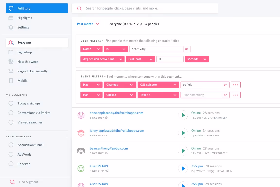 Product Research Tools - Fullstory
