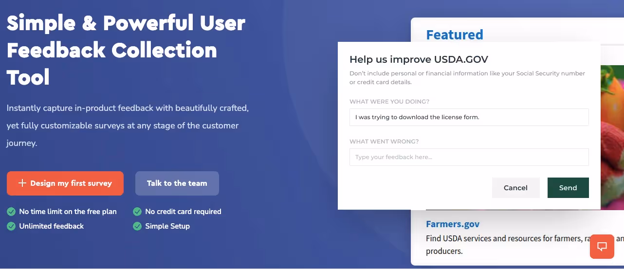 Appzi website screen shot