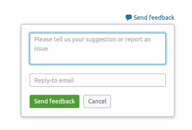 semrush in-product micro-survey