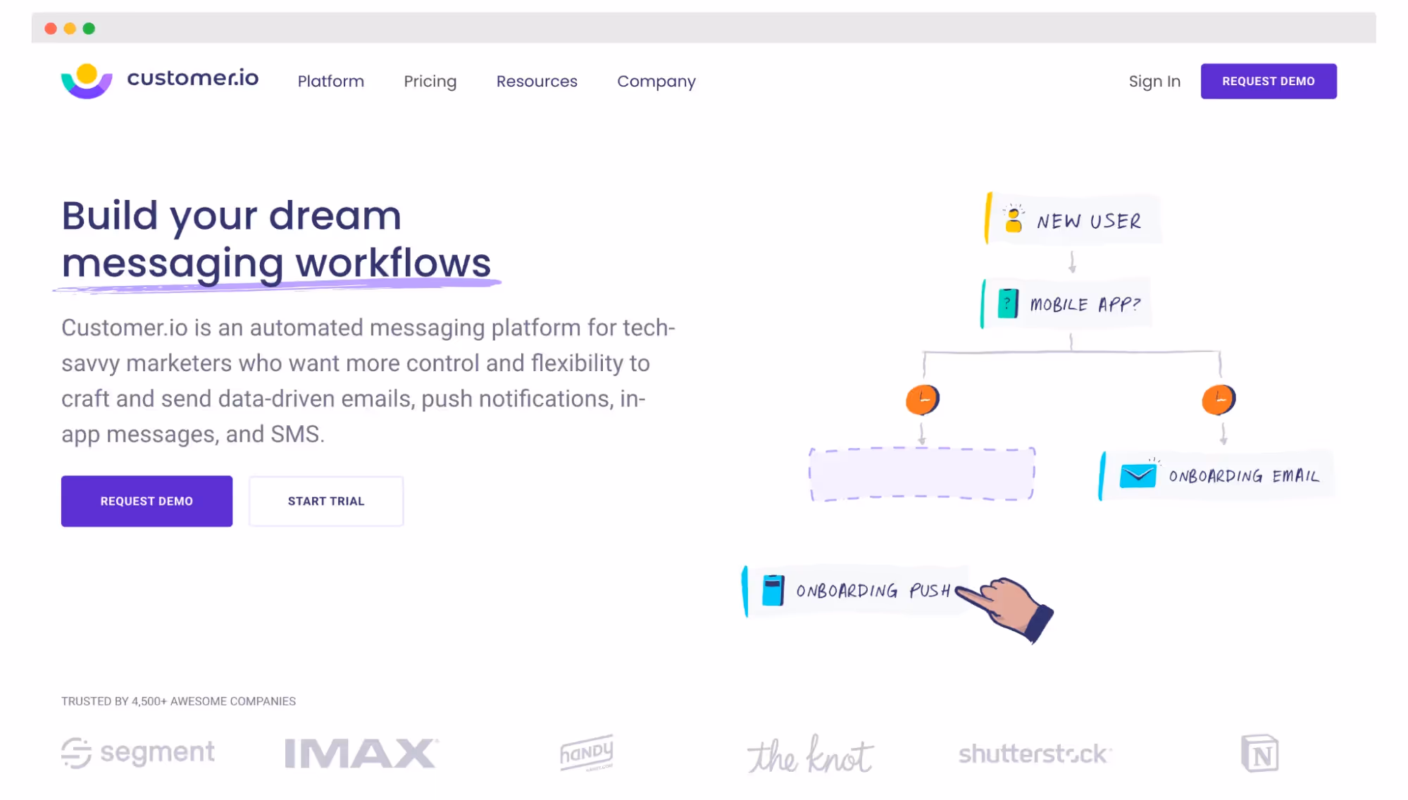 Customer engagement tools - Customer.io