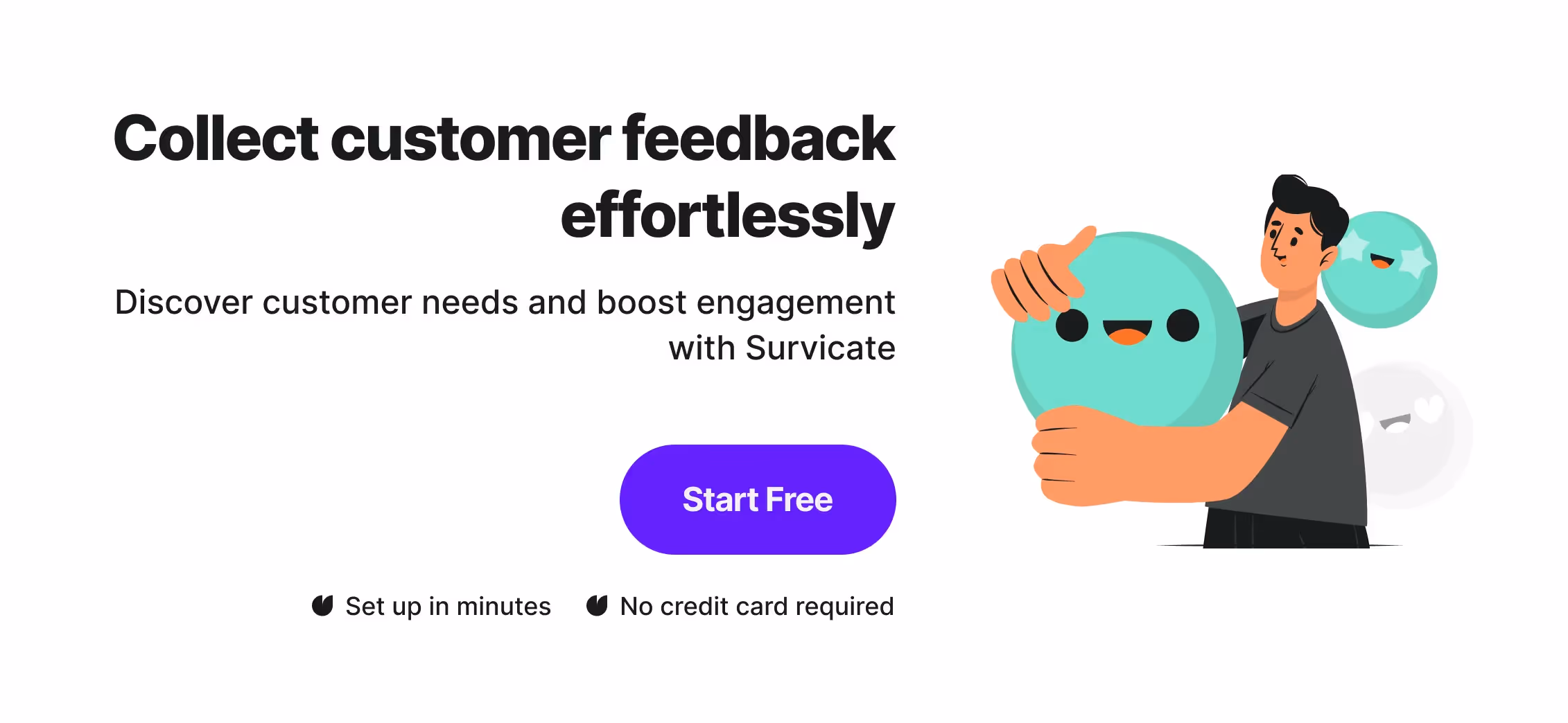 Collect website feedback effortlessly with Survicate.