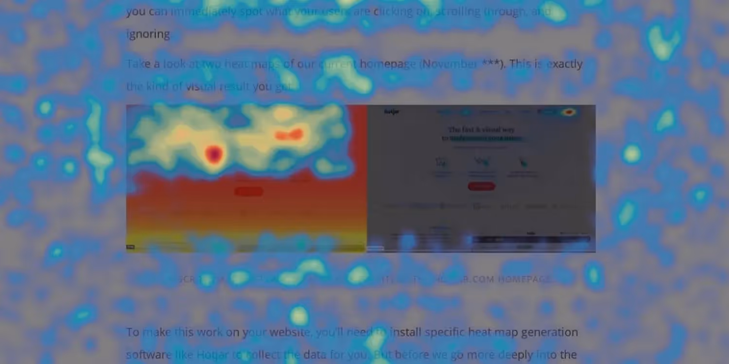 heatmap in hotjar