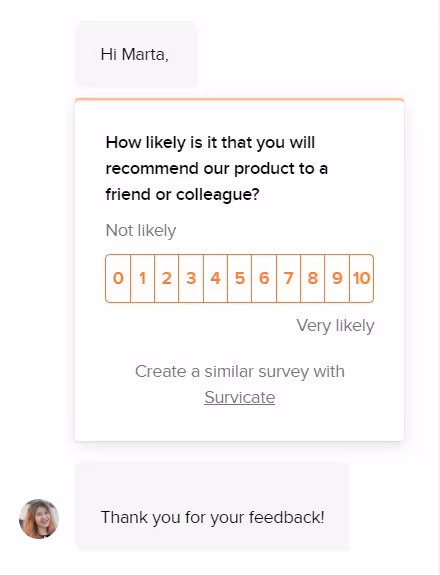 nps survey in survicate