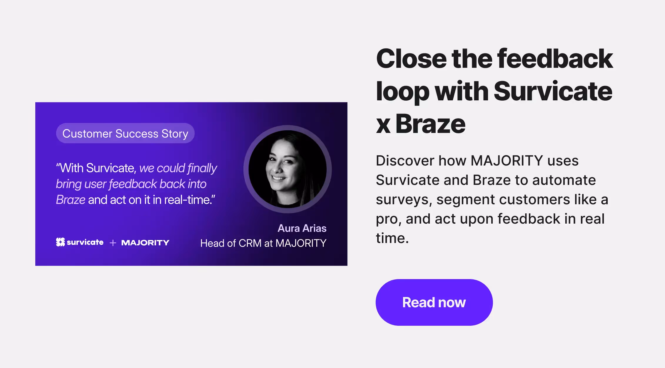Close the feedback loop with Survicate x Braze