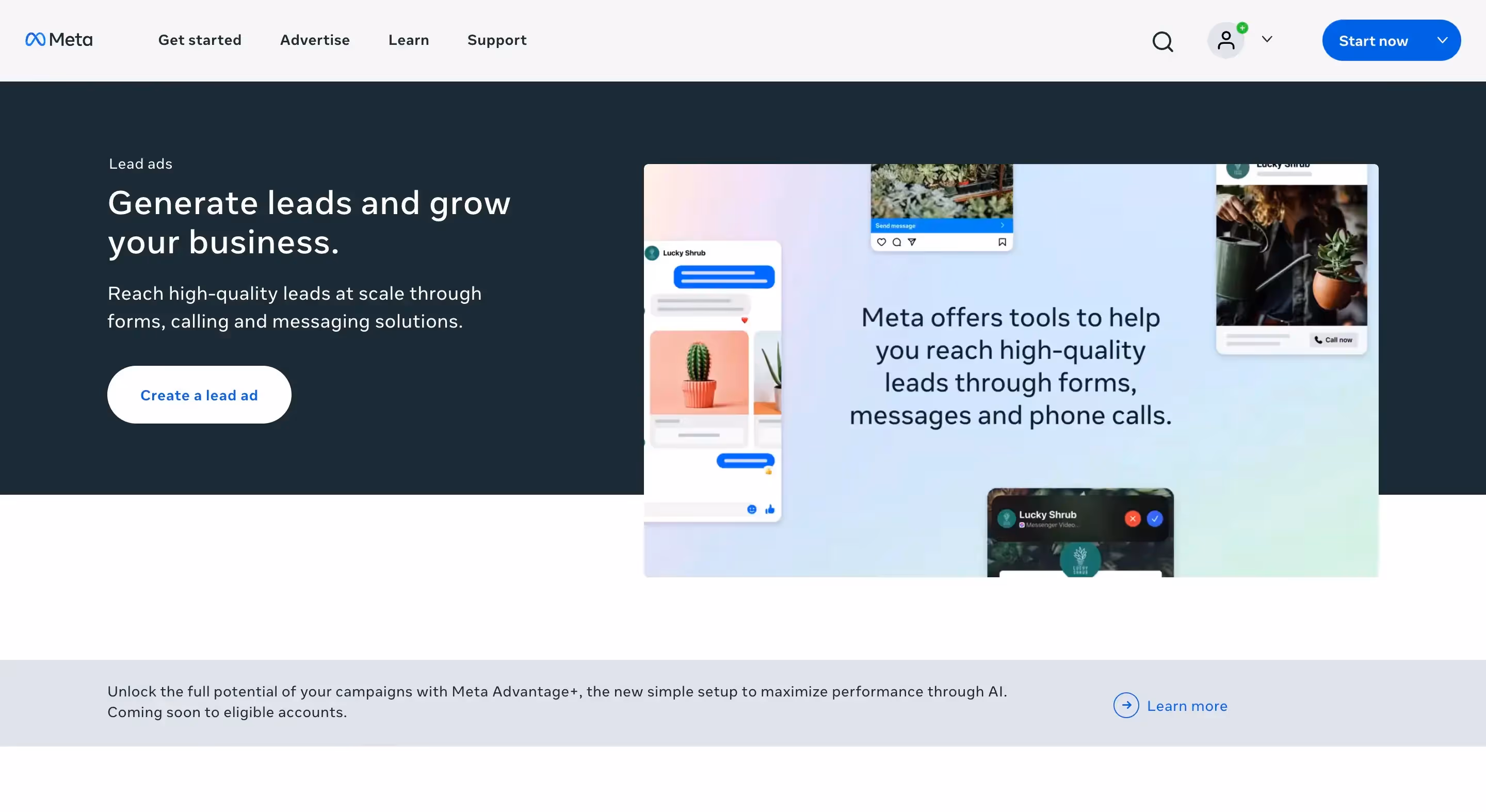 Facebook for adding ads, collecting leads, and more.