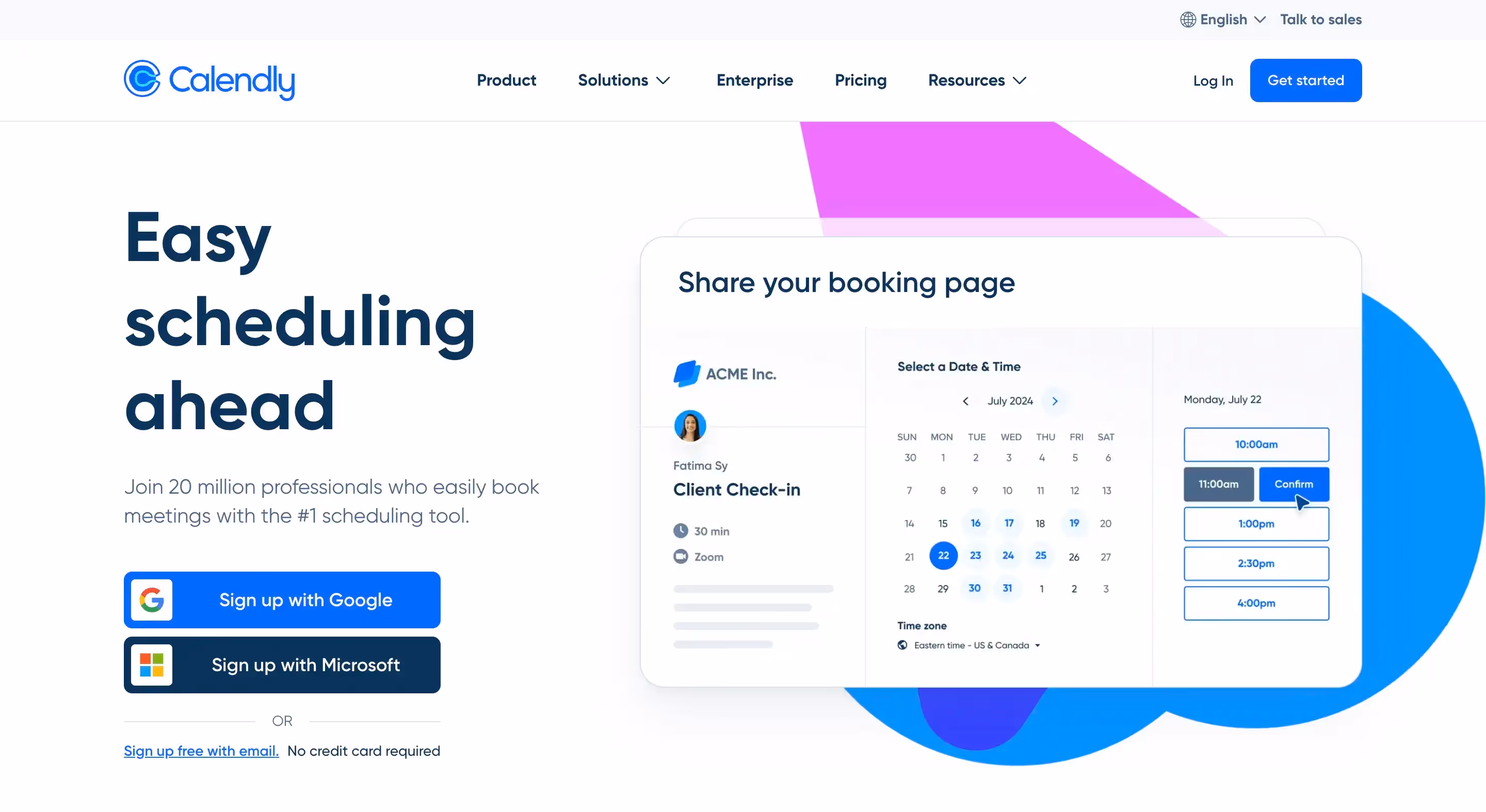 Calendly: for connecting booked meetings with powerful actions