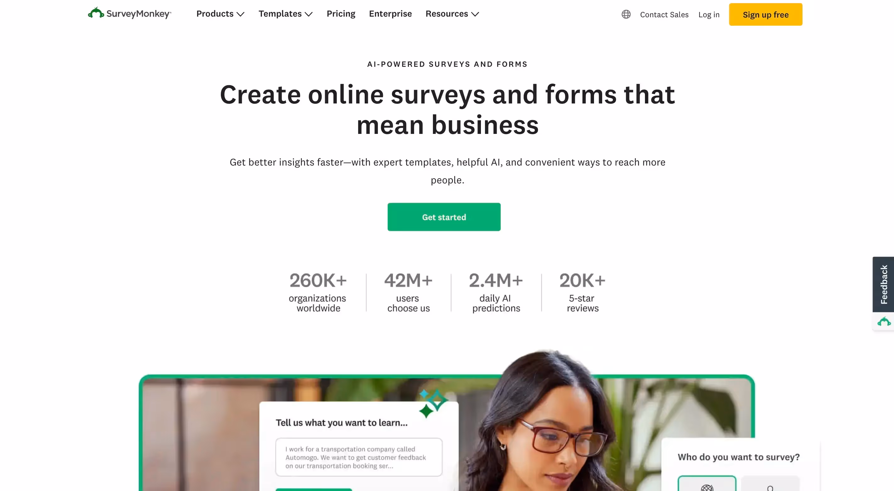 Customer feedback tools - survey software - SurveyMonkey