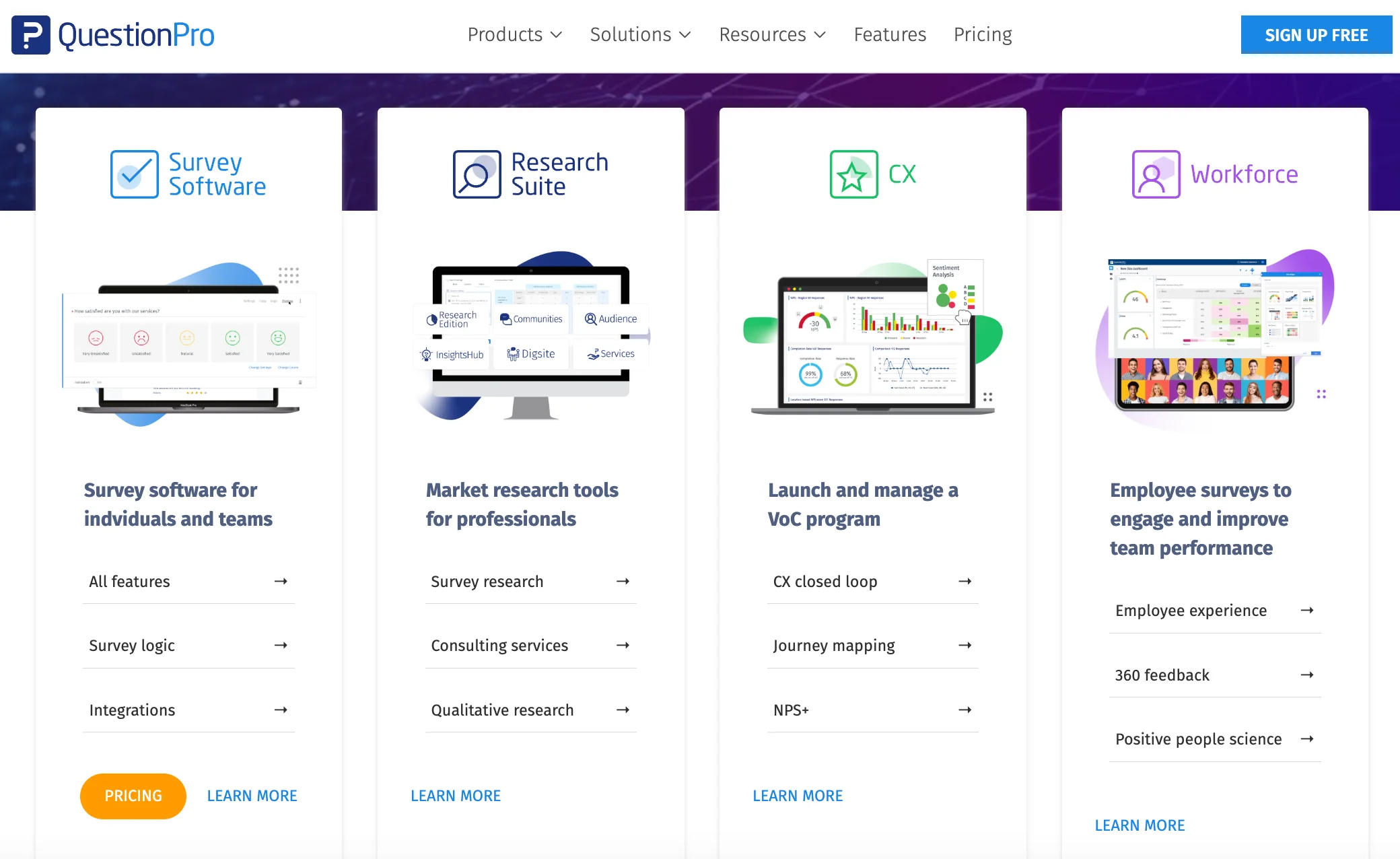 QuestionPro website