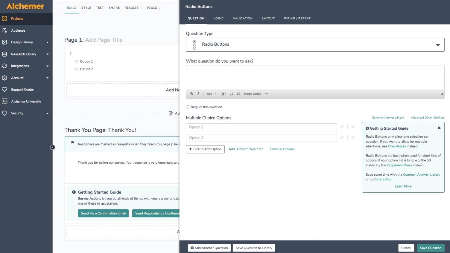 Customer experience platform - Alchemer
