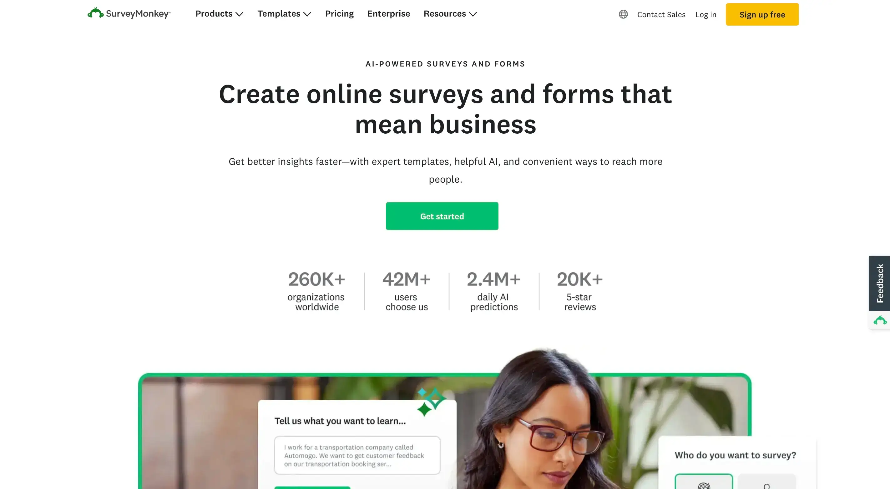 Customer feedback tools - survey software - SurveyMonkey
