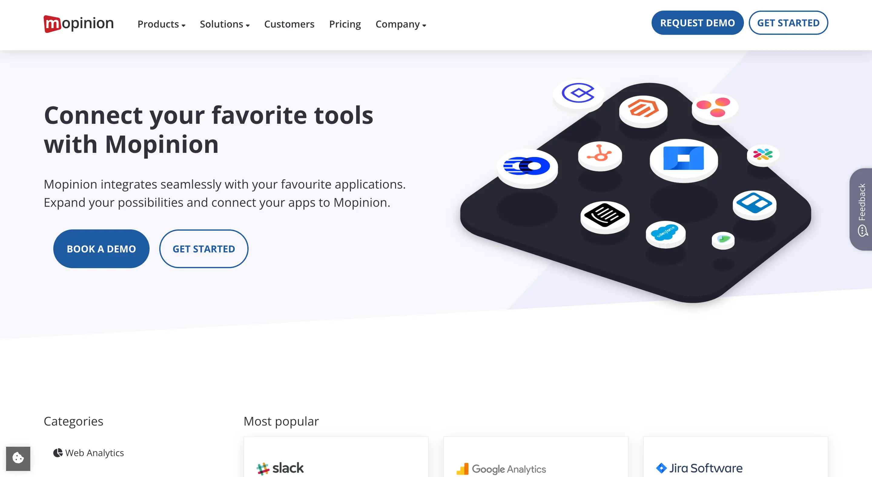 Mopinion - a feedback survey software.