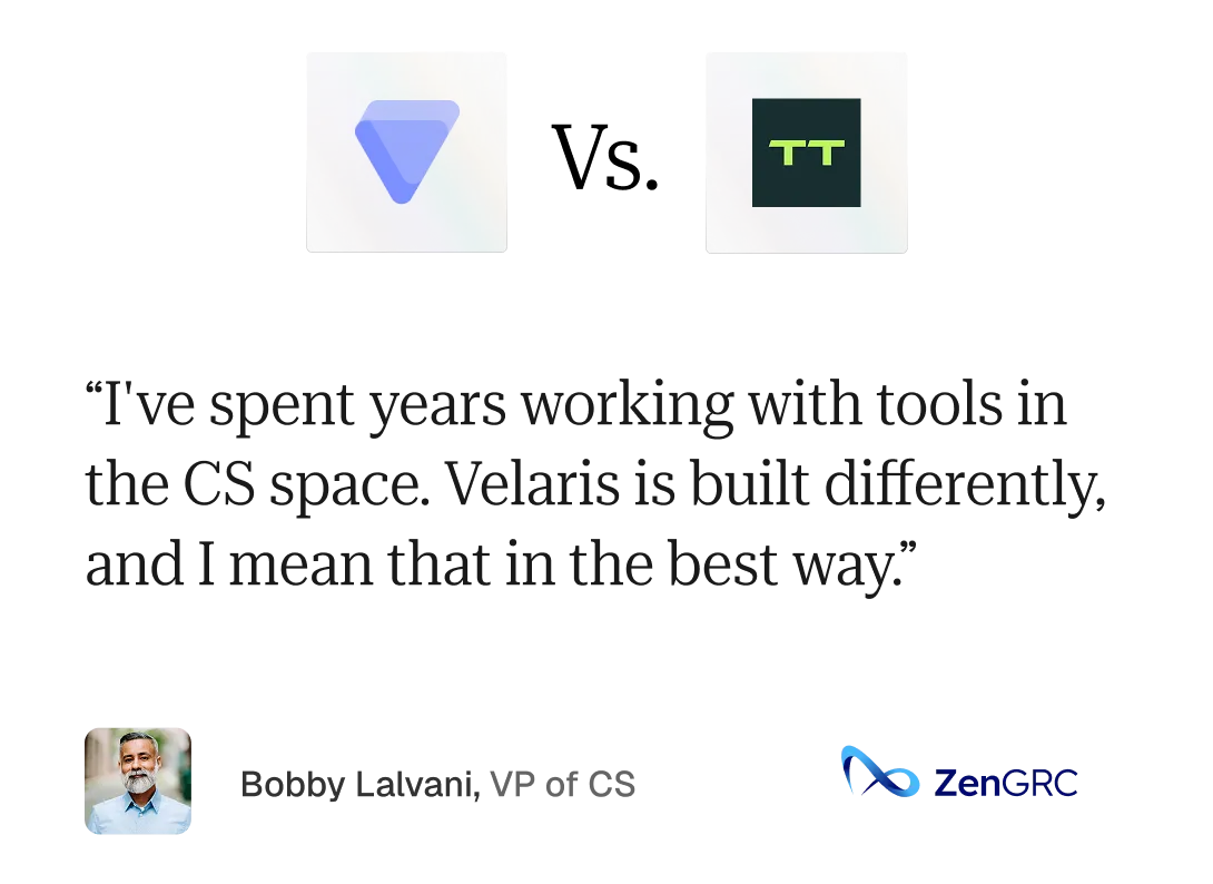 Velaris platform in list view with hovering dashboards