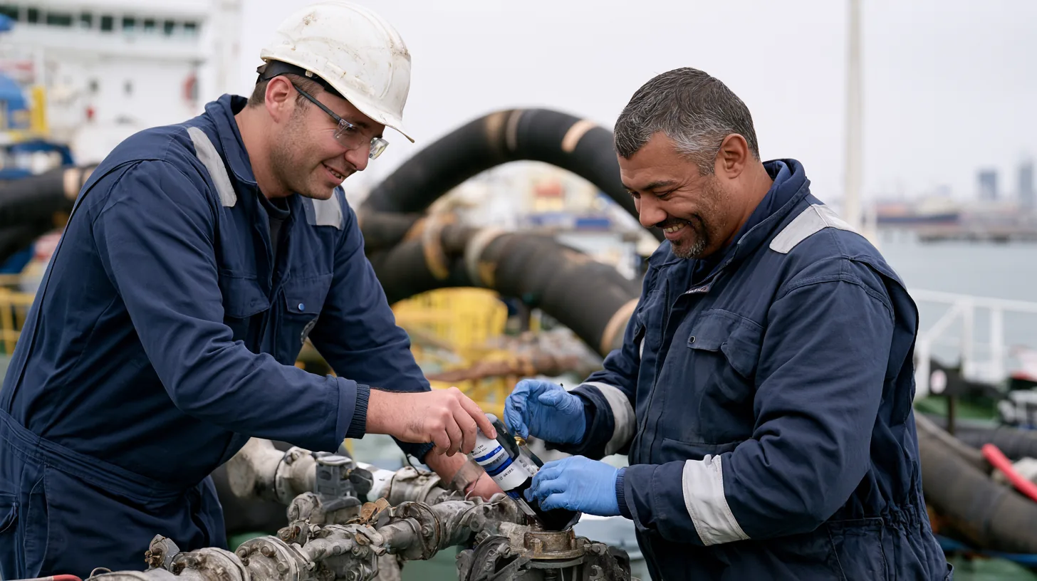 Drawing a fuel sample at the manifold during a bunkering operation