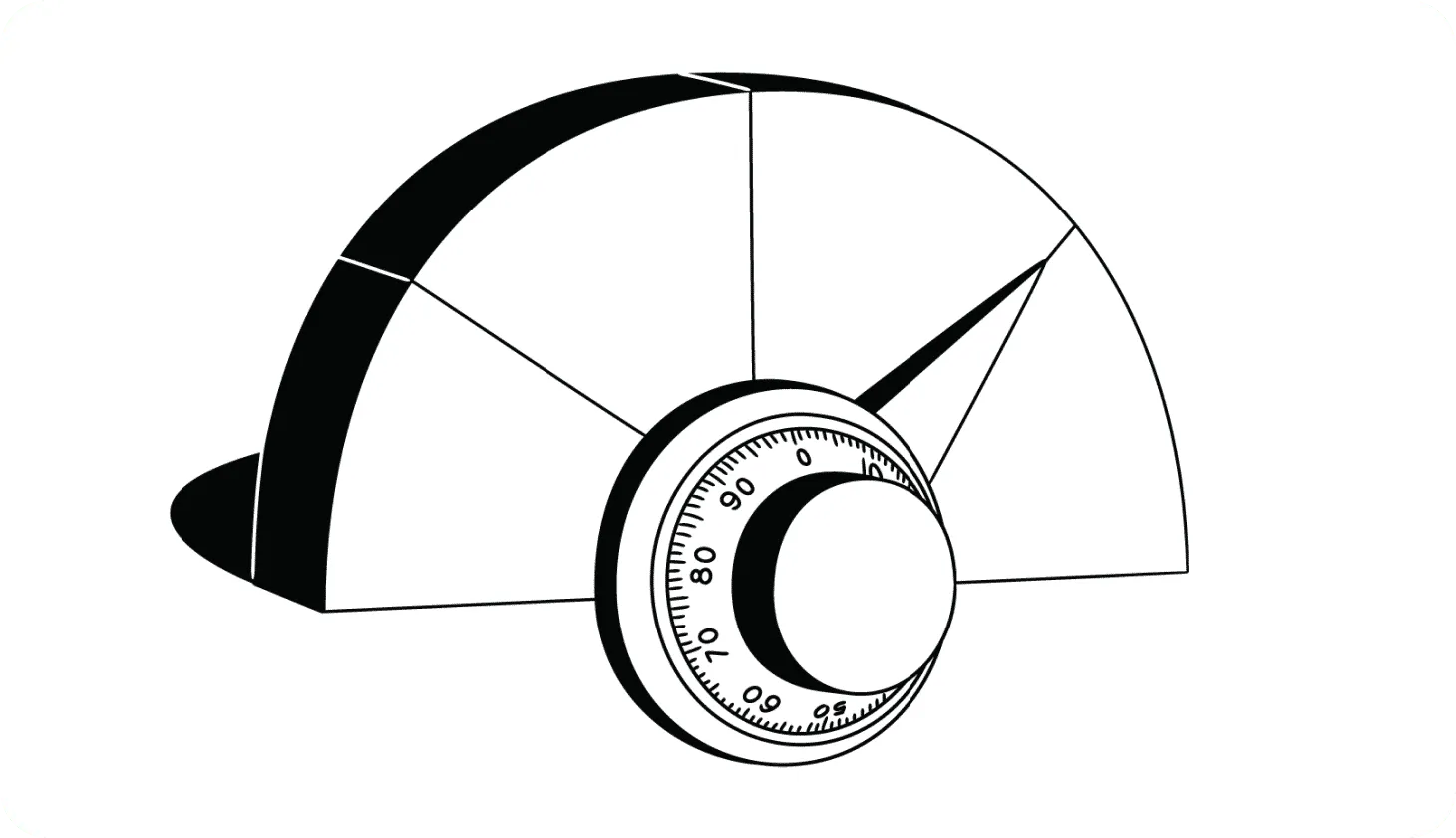 Illustration of a credit score