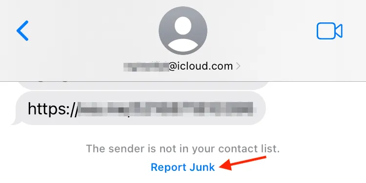 How to report text messages as junk in iMessage