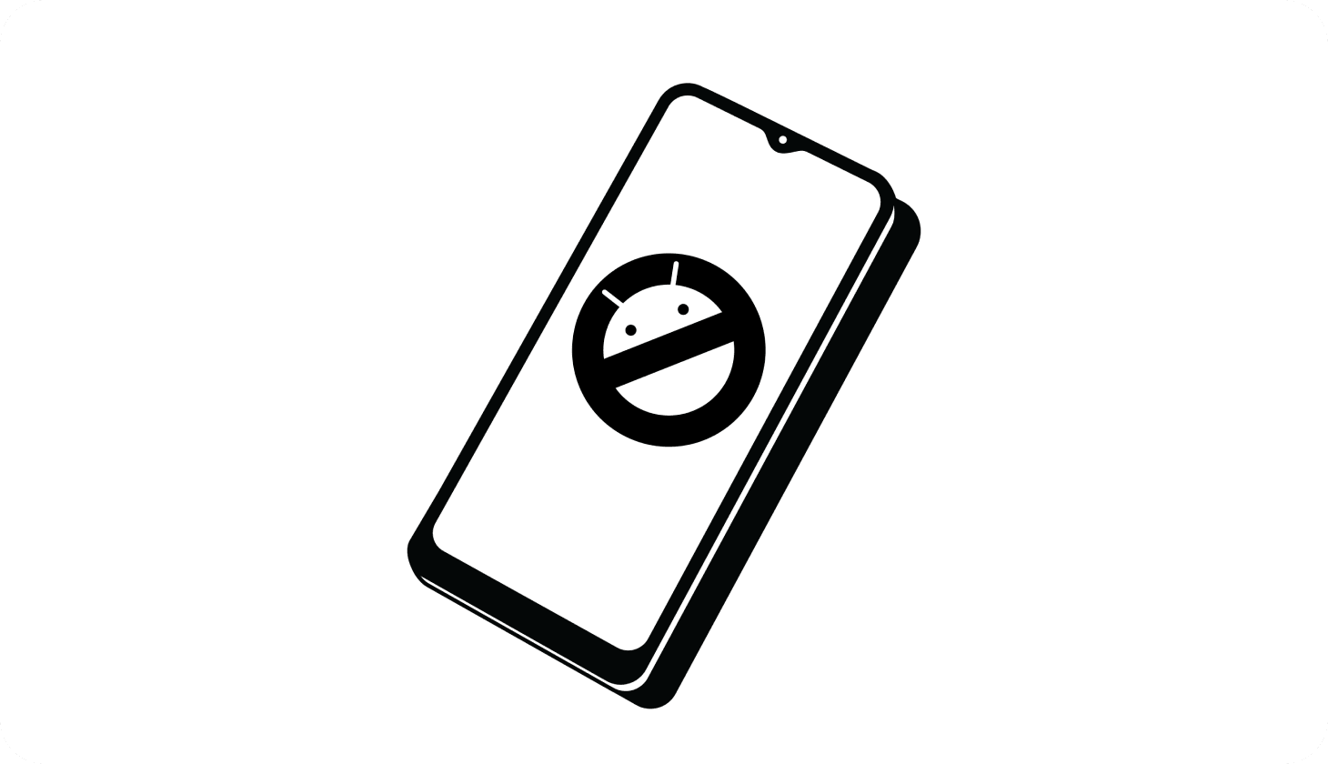 An illustration of an Android phone