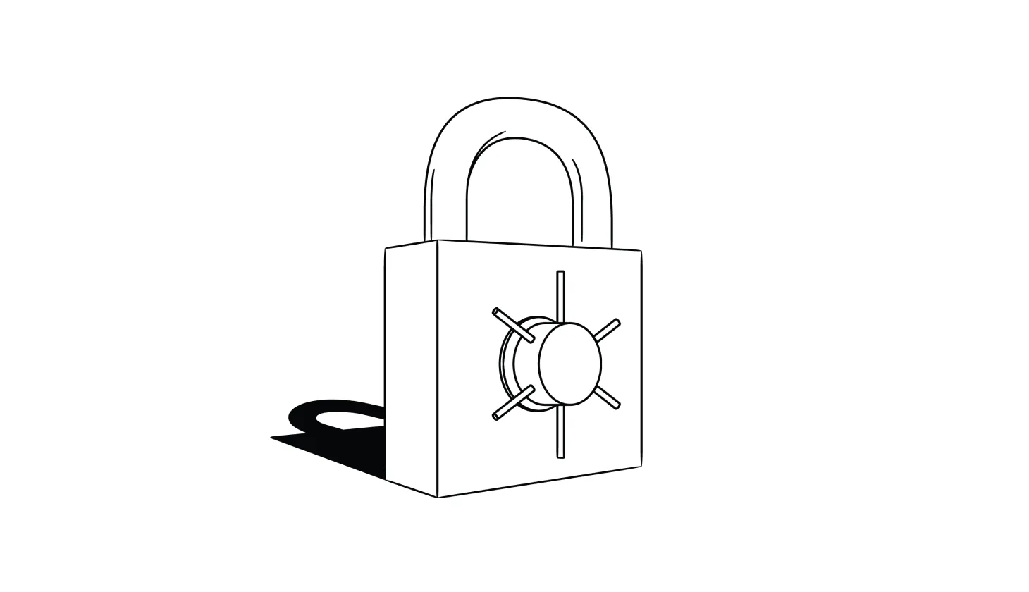 Illustration of a padlock