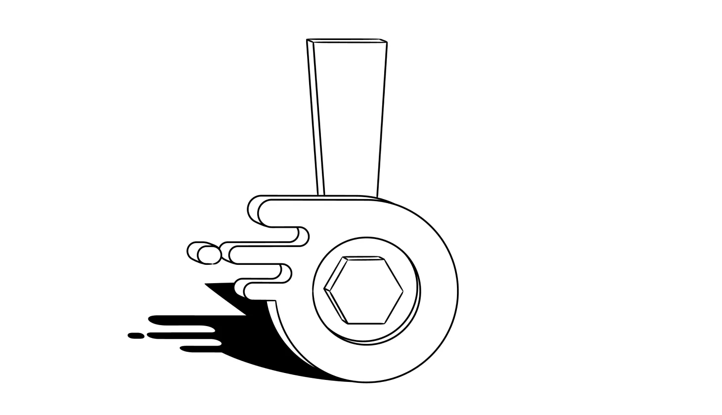 An illustration of the Discord logo portrayed as an exclamation mark