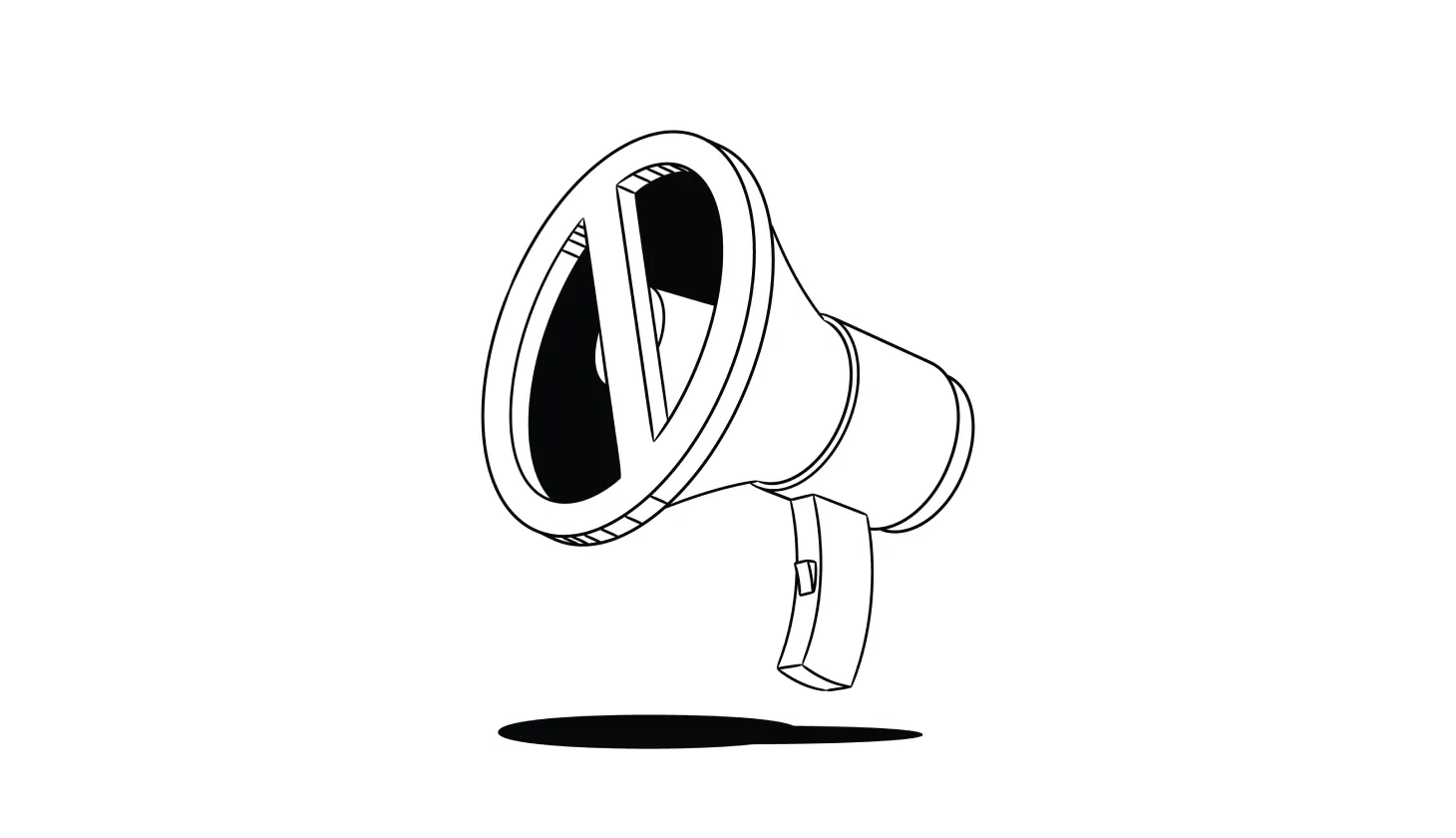 Illustration of a megaphone