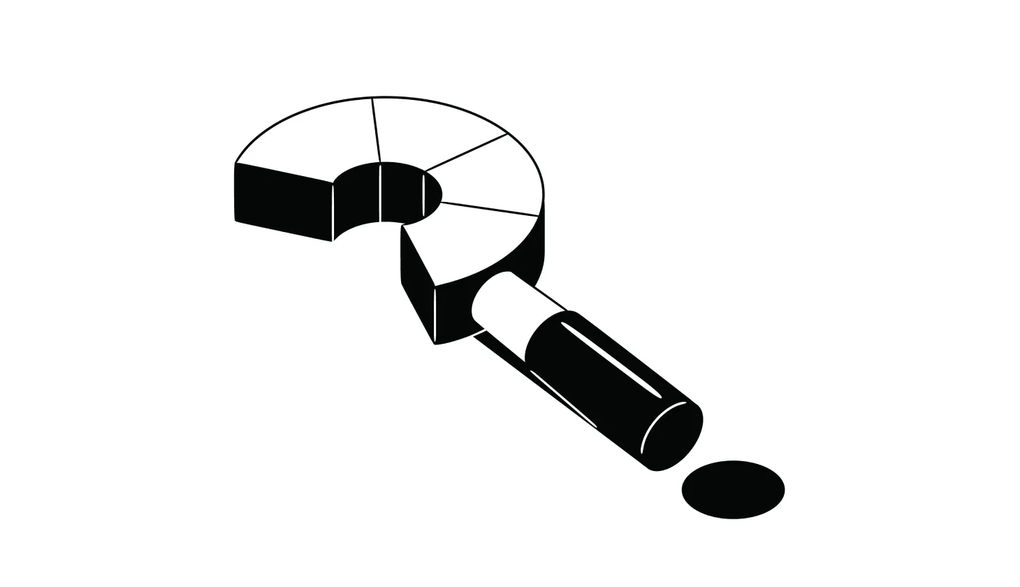 An illustration of a question mark made out of a credit score