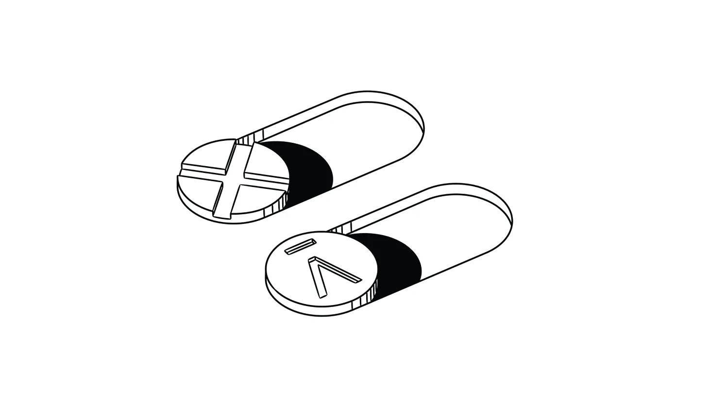 Aura vs DeleteMe — lead illustration Illustration of the Aura and DeleteMe logos